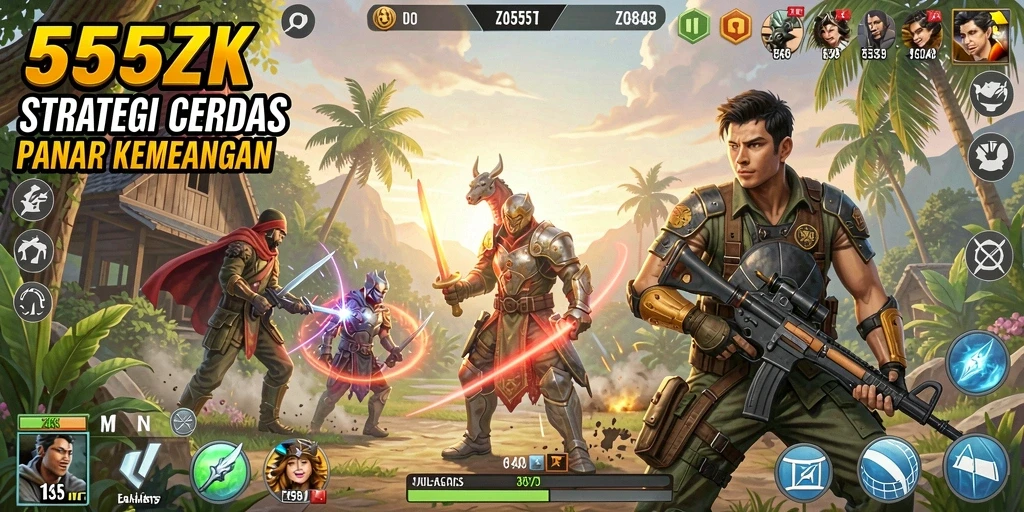 Tampilan gameplay yang menakjubkan dari 555ZK.