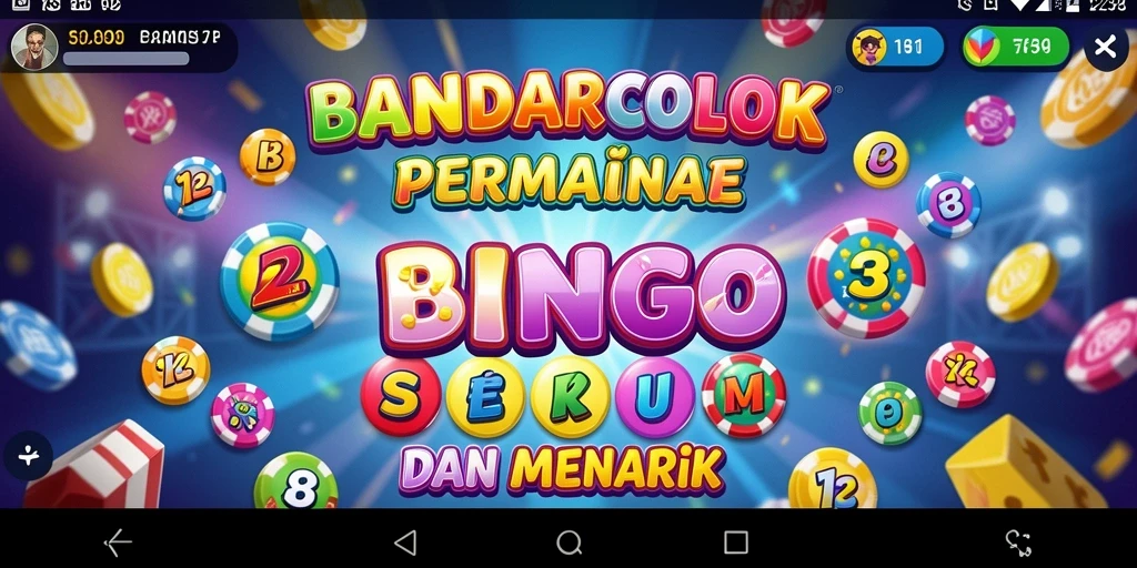 Tampilan gameplay seru dari BANDARCOLOK dengan suasana Bingo yang menantang.