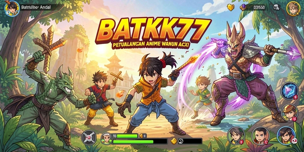 Tampilan gameplay yang menakjubkan di dunia Anime.