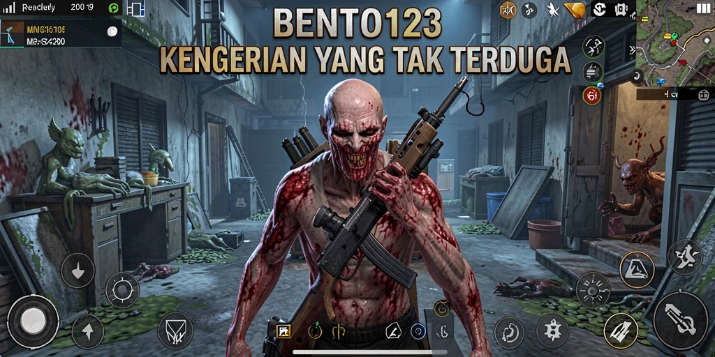 Tangkapan layar menampilkan suasana menegangkan dalam BENTO123.