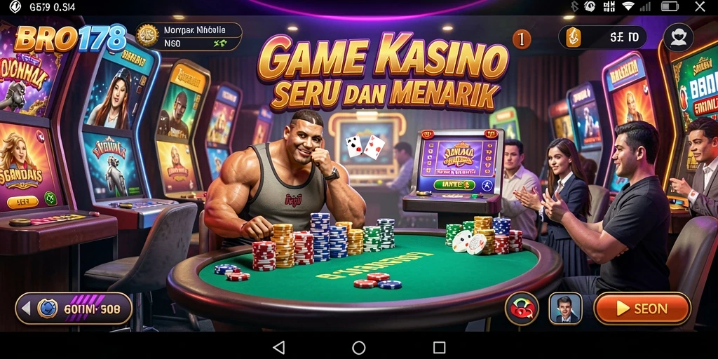 Tampilan gameplay menarik dari BRO178 yang menampilkan suasana Kasino.
