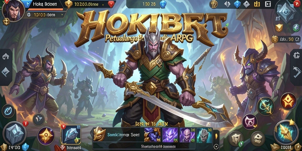 Tampilan seru pertempuran dalam game HOKIBET.