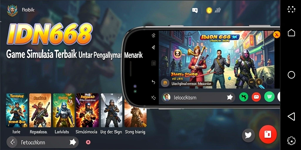 Screenshot gameplay IDN668 menampilkan pengalaman simulasi yang mendalam dan interaktif.