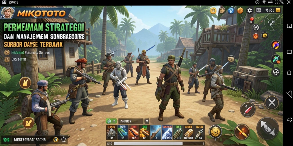 Tampilan screenshot MIKOTOTO menunjukkan aksi seru dalam membangun kerajaan SLG.