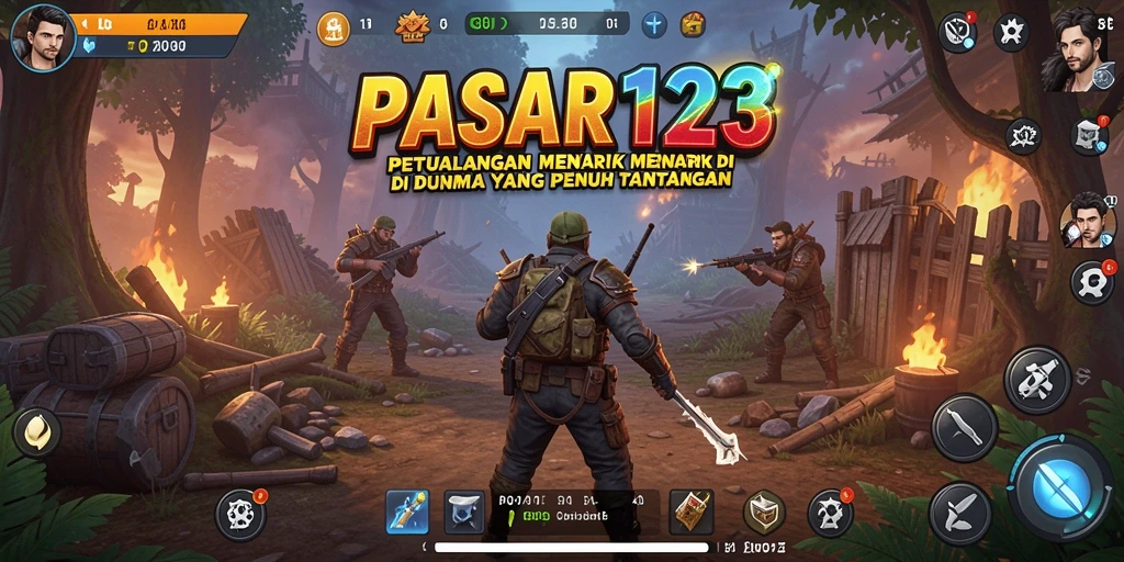 Tampilan gameplay yang menakjubkan dalam PASAR123