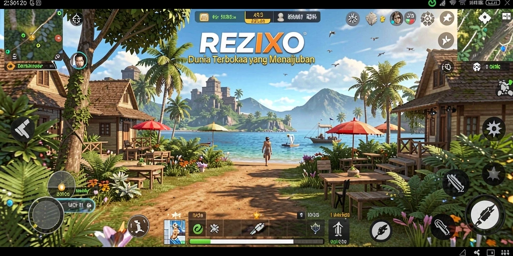 Screenshot gameplay menampilkan eksplorasi dunia terbuka yang memukau.