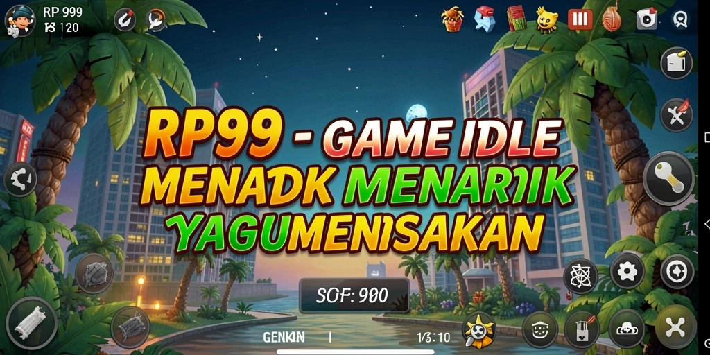 Tampilan permainan RP99 yang menarik dan penuh warna.