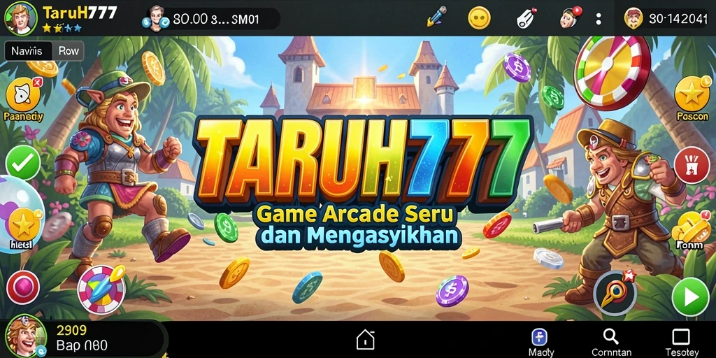 Screenshot gameplay TARUH777 menampilkan aksi seru dan tantangan Arcade.
