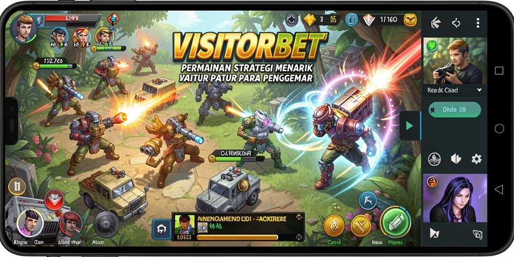 Tampilan dinamis gameplay VISITORBET dalam strategi yang mendebarkan.