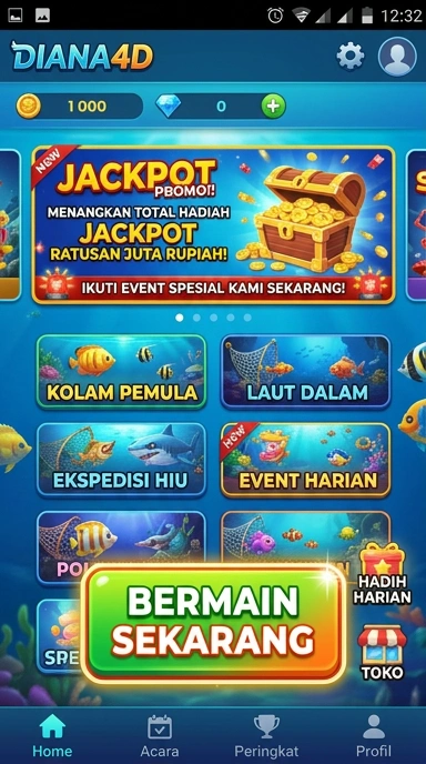 Proses unduh aplikasi diana4d yang sederhana.